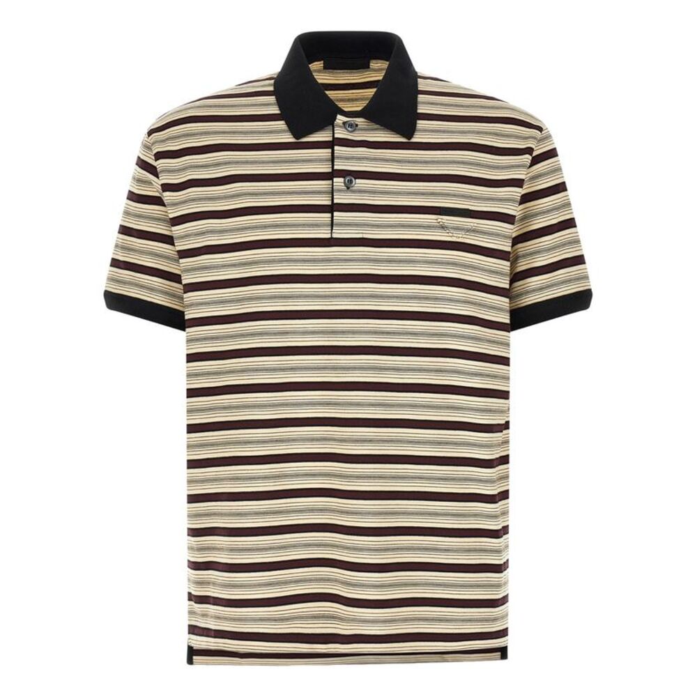 Prada Multicolor Cotton Polo Men's Shirt